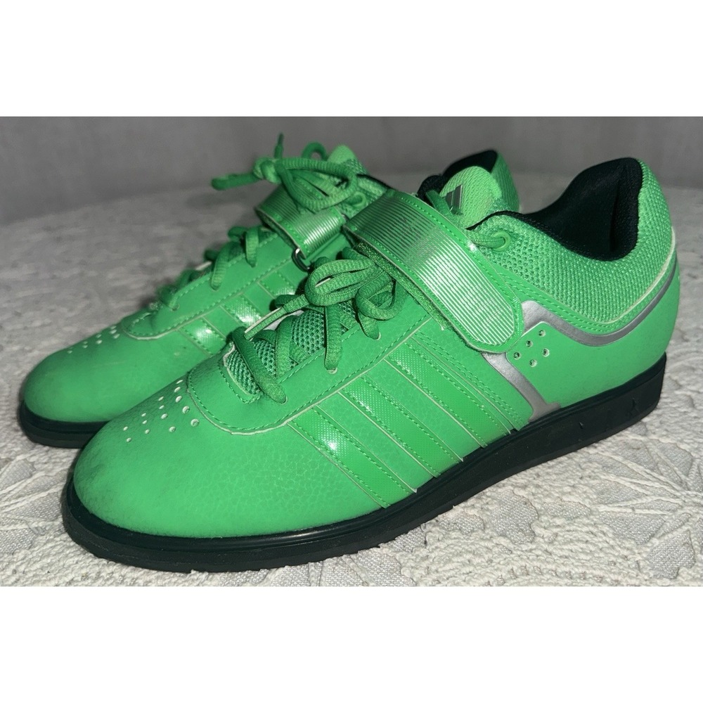 ADIDAS Powerlift 2.0 – Weightlifting Shoes Men's Size 9.5 Bright Green